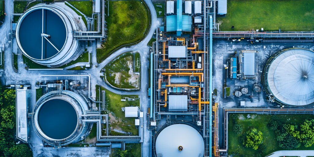 planta ETE industrial Ecosan em operação tratamento de efluentes modelo EPC Turnkey