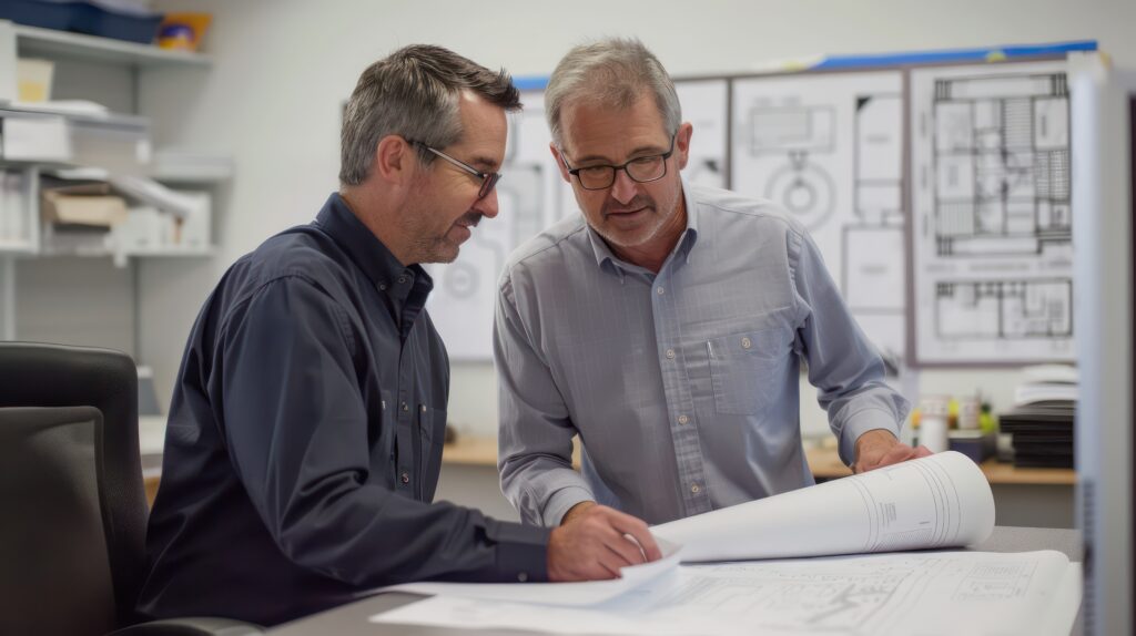 reunião técnica engenheiros projeto ETE consultoria ambiental parceria empresa saneamento