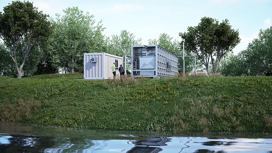Efflubox: estação modular Ecosan em aço inoxidável para tratamento e recuperação de efluentes