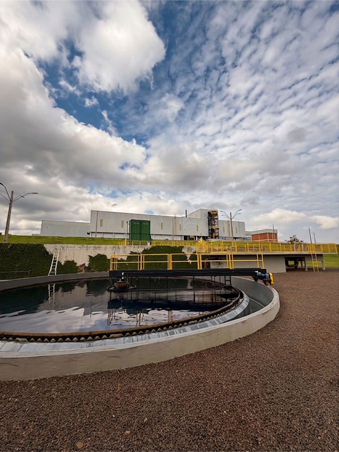 Estação de tratamento de efluentes têxteis da Lunelli no Paraguai, desenvolvida pela Ecosan