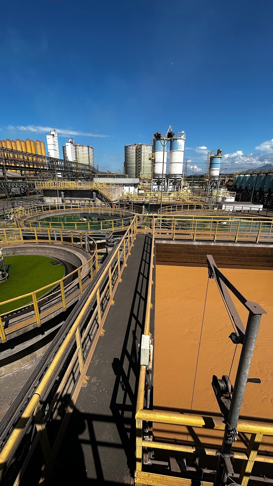 Vista geral da estação de tratamento de águas residuais da Ternium